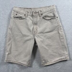 Vintage Levi's 550 Shorts Mens 31 Gray Denim Cotton Orange Made In  USA